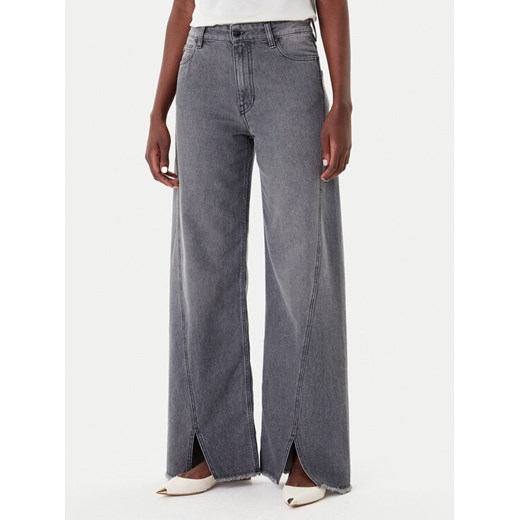 Simona Corsellini Jeansy A25CPPAT0601 Szary Wide Leg ze sklepu MODIVO w kategorii Jeansy damskie - zdjęcie 185507629