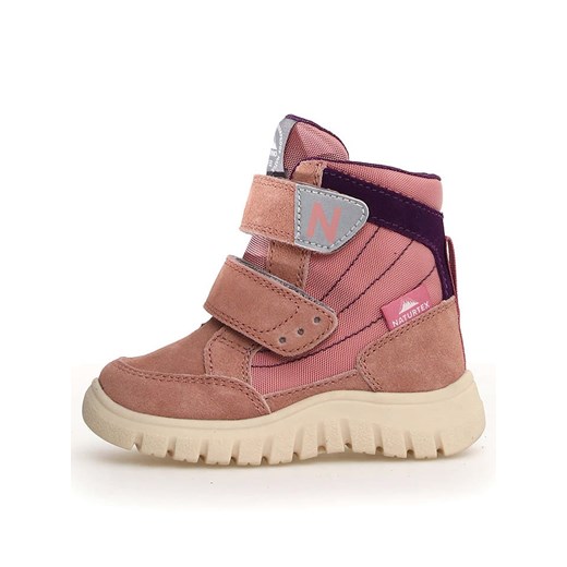 Naturino Botki zimowe &quot;Rivo&quot; w kolorze szaroróżowym Naturino 36 wyprzedaż Limango Polska