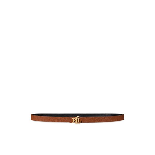 Pasek Damski LAUREN RALPH LAUREN 412974560003 Brązowy ze sklepu eobuwie.pl w kategorii Paski damskie - zdjęcie 185509627