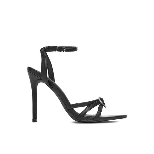 Sandały DeeZee SWEETIE BLACK PU Czarny ze sklepu eobuwie.pl w kategorii Sandały damskie - zdjęcie 185509659