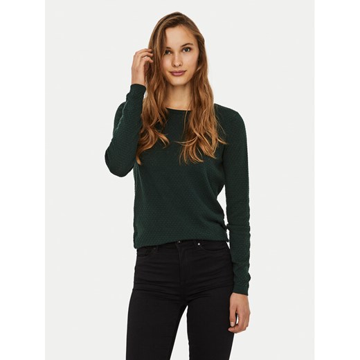Vero Moda Sweter Care 10136644 Zielony Regular Fit ze sklepu MODIVO w kategorii Swetry damskie - zdjęcie 185510397