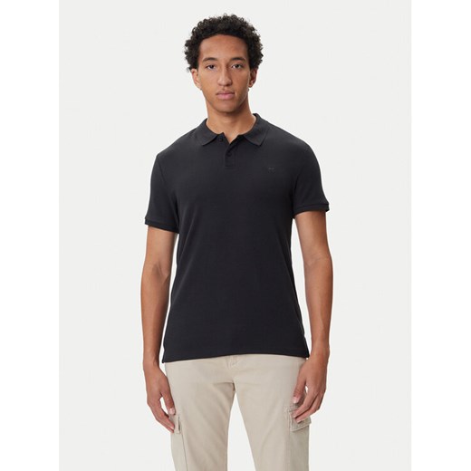 Mustang Polo Pierre 1016880 Czarny Slim Fit ze sklepu MODIVO w kategorii T-shirty męskie - zdjęcie 185510427