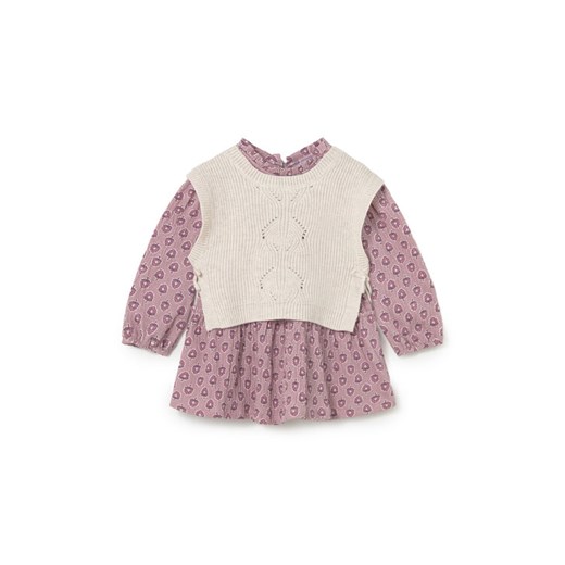 Mayoral Komplet sweter i sukienka 2913 Różowy Regular Fit ze sklepu MODIVO w kategorii Komplety niemowlęce - zdjęcie 185510505