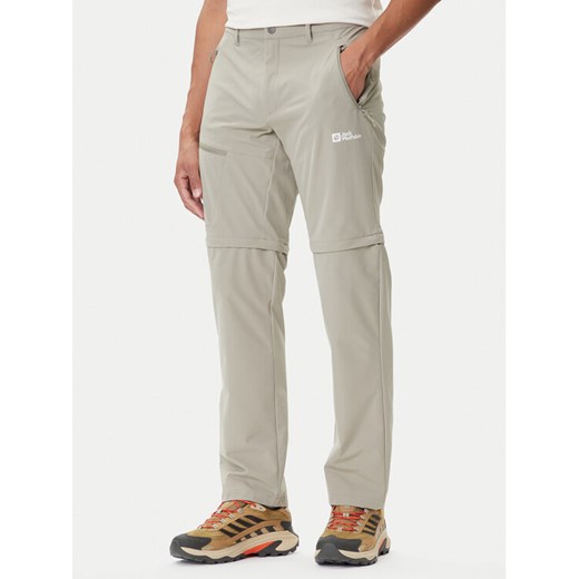 Jack Wolfskin Spodnie outdoor Pico Trail A63905 Beżowy Regular Fit ze sklepu MODIVO w kategorii Spodnie męskie - zdjęcie 185510545