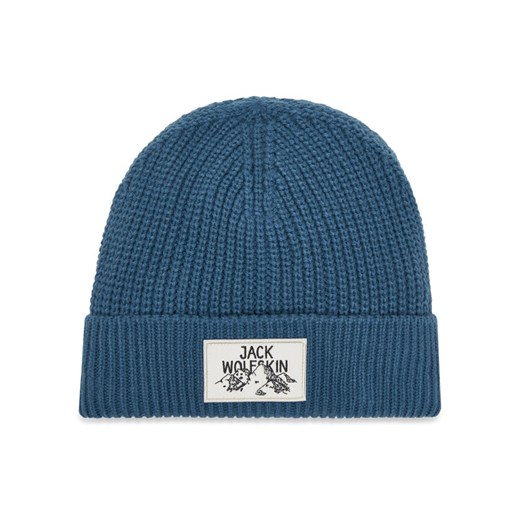 Jack Wolfskin Czapka Badge A61610 Niebieski ze sklepu MODIVO w kategorii Czapki zimowe damskie - zdjęcie 185510548