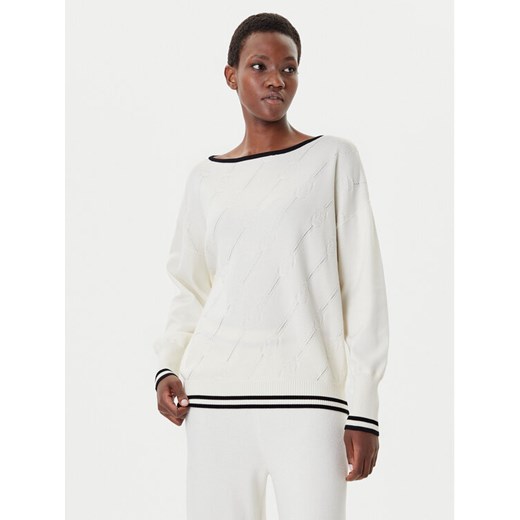 Liu Jo Sport Sweter TF5206 MS63L Écru Regular Fit ze sklepu MODIVO w kategorii Swetry damskie - zdjęcie 185510555