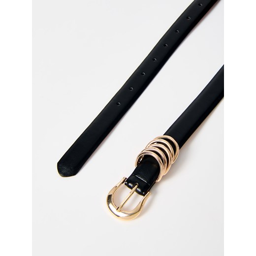 Mohito - Pasek z klamrą - czarny Mohito M Mohito