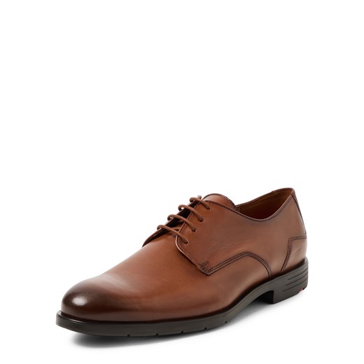 Lloyd Męskie sznurowane buty - Eezy 110 Mężczyźni skóra koniakowy jednolity ze sklepu vangraaf w kategorii Buty eleganckie męskie - zdjęcie 185512516
