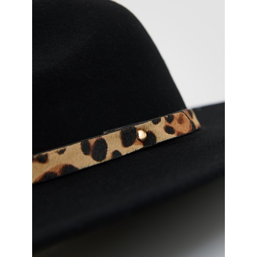 Reserved - Wełniany kapelusz - czarny Reserved M Reserved