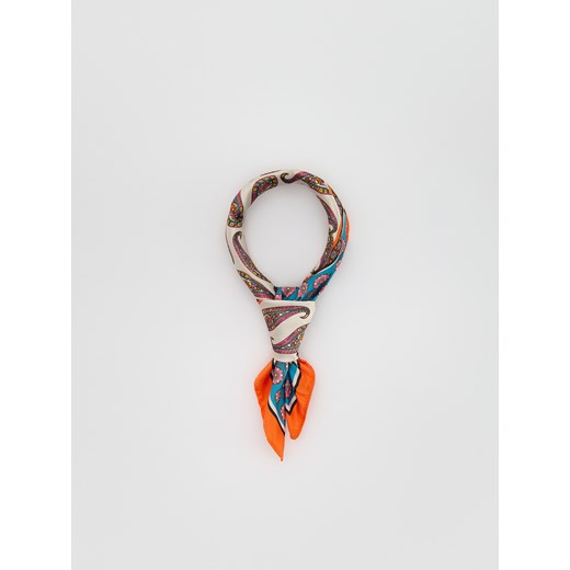 Reserved - Apaszka we wzory - wielobarwny Reserved ONE SIZE promocyjna cena Reserved