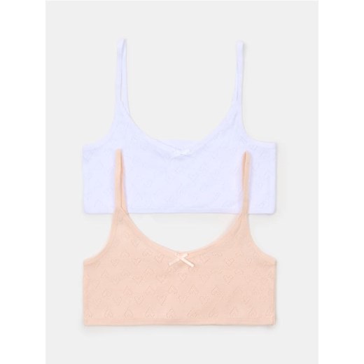 Sinsay - Top ażurowy 2 pack - wielobarwny - id: 467DS-MLC - marki Sinsay - 185513936 Sinsay - Top ażurowy 2 pack - wielobarwny ze sklepu Sinsay w kategorii Staniki dla dziewczynki - zdjęcie 185513936