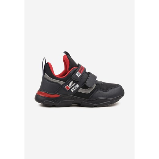 Niebiesko-Czerwone Buty Sportowe Sneakersy ze Skórzaną Wkładką i Ozdobami Riloreia ze sklepu born2be.pl w kategorii Buty sportowe dziecięce - zdjęcie 185514107