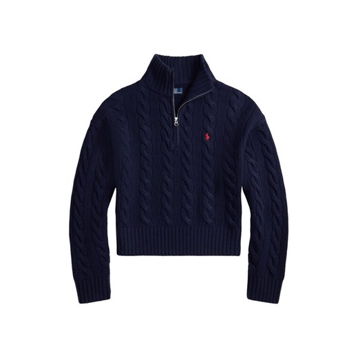Polo Ralph Lauren Sweter 211972130004 Granatowy Relaxed Fit ze sklepu MODIVO w kategorii Swetry damskie - zdjęcie 185514139