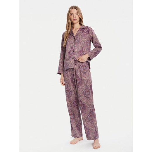 LAUREN RALPH LAUREN Piżama ILN92449 Fioletowy Regular Fit ze sklepu MODIVO w kategorii Piżamy damskie - zdjęcie 185514177