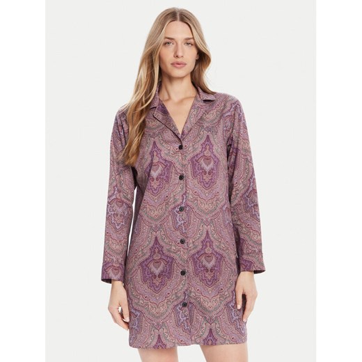LAUREN RALPH LAUREN Koszula nocna ILN32449 Fioletowy Regular Fit ze sklepu MODIVO w kategorii Koszule nocne - zdjęcie 185514187