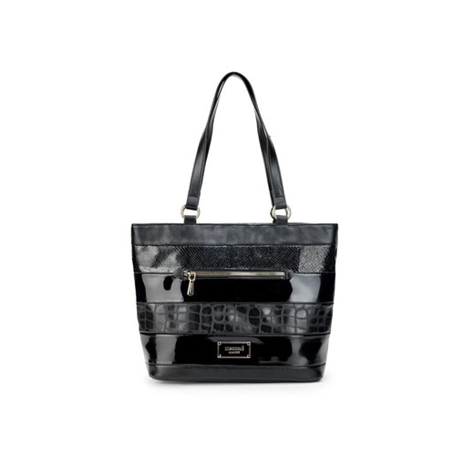 Torebka Monnari TORIMP0-24J-BAG4800-KM20D000-R00 Czarny ze sklepu eobuwie.pl w kategorii Torby Shopper bag - zdjęcie 185516597