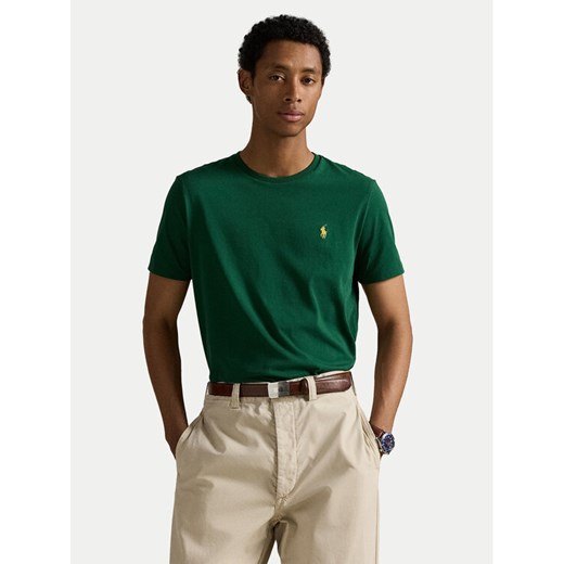 Polo Ralph Lauren T-Shirt 710671438461 Zielony Custom Slim Fit ze sklepu MODIVO w kategorii T-shirty męskie - zdjęcie 185517287