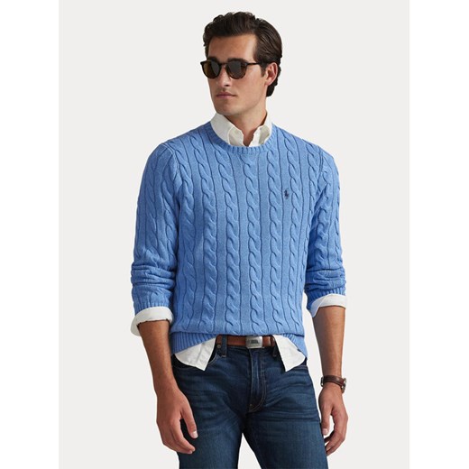 Polo Ralph Lauren Sweter 710775885006 Niebieski Regular Fit ze sklepu MODIVO w kategorii Swetry męskie - zdjęcie 185517289