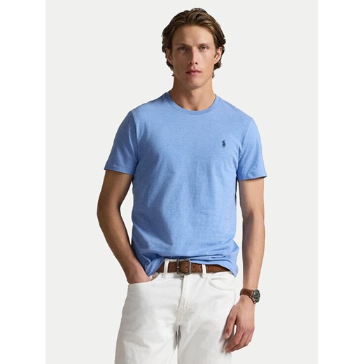 Polo Ralph Lauren T-Shirt 710671438441 Niebieski Custom Slim Fit ze sklepu MODIVO w kategorii T-shirty męskie - zdjęcie 185517327