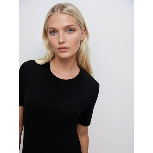 Mohito - Dzianinowa sukienka midi z wełną - czarny Mohito XL Mohito