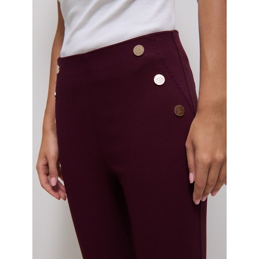 Mohito - Bordowe spodnie skinny - kasztanowy Mohito 40 Mohito