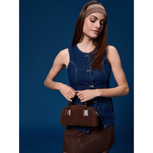 Sinsay - Torebka z długim paskiem - brązowy Sinsay One Size Sinsay