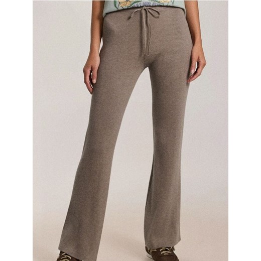 Sinsay - Spodnie flare - beżowy ze sklepu Sinsay w kategorii Spodnie damskie - zdjęcie 185518815
