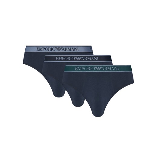 Emporio Armani Underwear Komplet 3 par slipów EM000258 AF10779 MB254 Granatowy ze sklepu MODIVO w kategorii Majtki męskie - zdjęcie 185519558