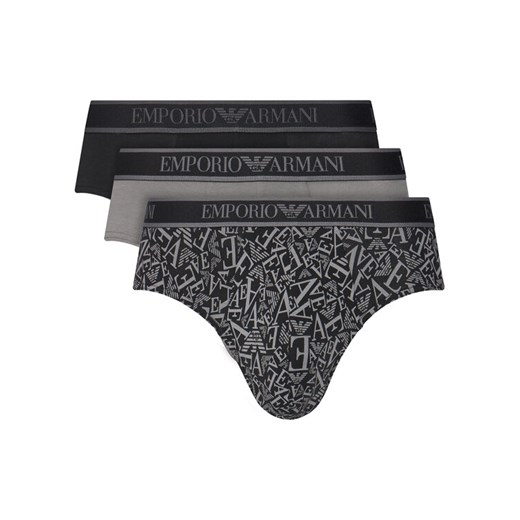 Emporio Armani Underwear Komplet 3 par slipów EM000369 AF10779 MC198 Szary ze sklepu MODIVO w kategorii Majtki męskie - zdjęcie 185519569