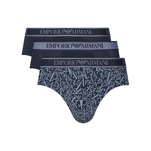 Emporio Armani Underwear Komplet 3 par slipów EM000369 AF10779 MB089 Granatowy ze sklepu MODIVO w kategorii Majtki męskie - zdjęcie 185519578