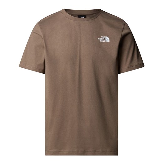 Koszulka męska The North Face Redbox 0A87NPE1Q1 - brązowa ze sklepu streetstyle24.pl w kategorii T-shirty męskie - zdjęcie 185520738