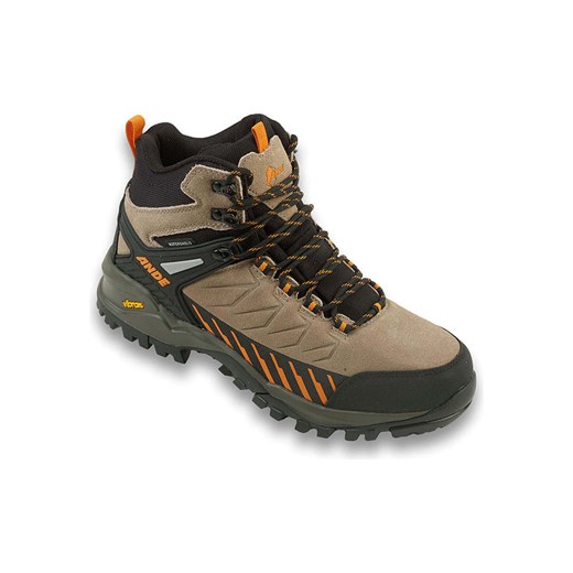 Ande Skórzane buty trekkingowe &quot;Sniper High&quot; w kolorze szarobrązowo-czarnym ze sklepu Limango Polska w kategorii Buty trekkingowe damskie - zdjęcie 185521008