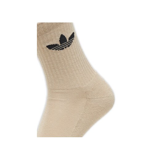 Zestaw 6 par wysokich skarpet unisex adidas Trefoil Cushion JY2680 Kolorowy 40_42 eobuwie.pl