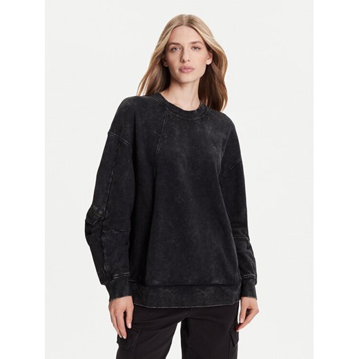G-Star Raw Bluza Washed 3D D27738-D969 Czarny Oversize ze sklepu MODIVO w kategorii Bluzy damskie - zdjęcie 185521665