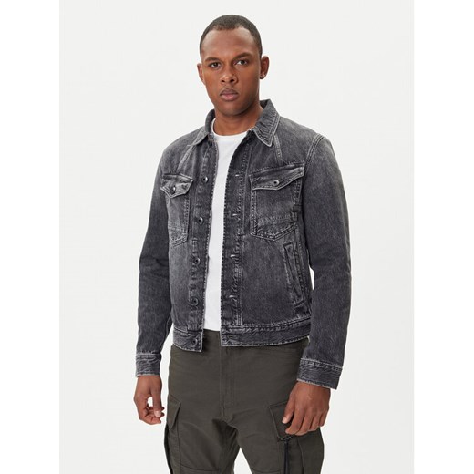 G-Star Raw Kurtka jeansowa D26919-D537 Szary Slim Fit ze sklepu MODIVO w kategorii Kurtki męskie - zdjęcie 185521668