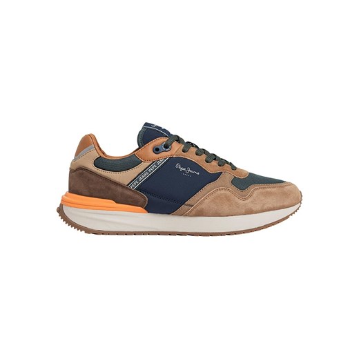 Pepe Jeans FOOTWEAR Sneakersy &quot;Buster Pro&quot; w kolorze zielono-jasnobrązowym ze sklepu Limango Polska w kategorii Buty sportowe męskie - zdjęcie 185522518
