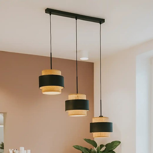 3-punktowa lampa wisząca w stylu boho BORNEO BOHO ze sklepu Lysne w kategorii Lampy wiszące - zdjęcie 185523329