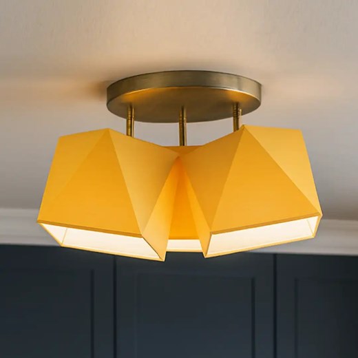 Musztardowa lampa sufitowa 3 punktowa regulowana MINORKA ze sklepu Lysne w kategorii Lampy dziecięce - zdjęcie 185523499