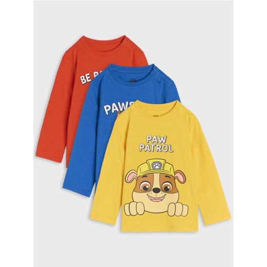 Sinsay - Koszulki z długimi rękawami 3 pack PAW Patrol - niebieski ze sklepu Sinsay w kategorii Bluzy i swetry - zdjęcie 185524085