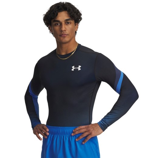 Męski longsleeve treningowy Under Armour UA Heatgear Sub Crew LS - granatowa ze sklepu Sportstylestory.com w kategorii T-shirty męskie - zdjęcie 185524647
