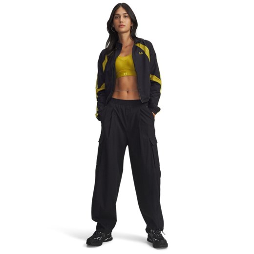 Damskie spodnie cargo Under Armour UA Unstoppable Rstop Cargo - czarne ze sklepu Sportstylestory.com w kategorii Spodnie damskie - zdjęcie 185524676