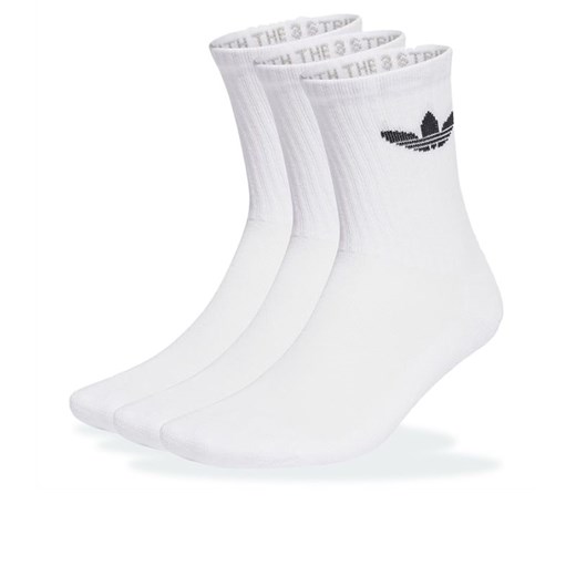 Skarpetki unisex adidas Originals Trefoil Cushion Crew Socks 3 Pairs IJ5616 - białe ze sklepu streetstyle24.pl w kategorii Skarpetki męskie - zdjęcie 185524915