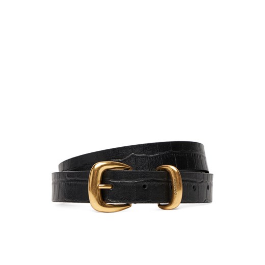 Pasek Damski Calvin Klein Bombay Strap Croc 25Mm Belt LV04F7056G Czarny ze sklepu eobuwie.pl w kategorii Paski damskie - zdjęcie 185525387