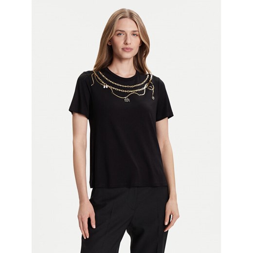 Rinascimento T-Shirt CFC0125707003 Czarny Regular Fit ze sklepu MODIVO w kategorii Bluzki damskie - zdjęcie 185525585
