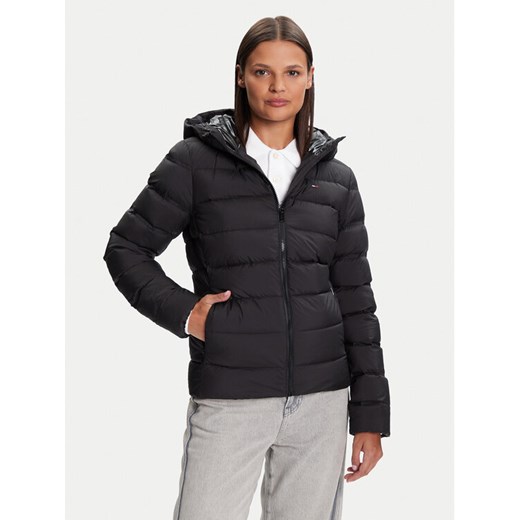 Tommy Jeans Kurtka puchowa DW0DW21617 Czarny Slim Fit ze sklepu MODIVO w kategorii Kurtki damskie - zdjęcie 185525587