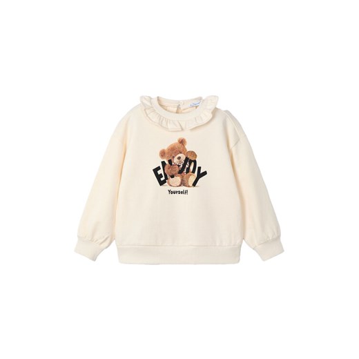 Mayoral Bluza 4430 Écru Regular Fit ze sklepu MODIVO w kategorii Bluzy dziewczęce - zdjęcie 185525589
