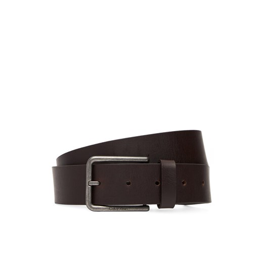 Calvin Klein Pasek Męski Warmth Buckle Smooth 35Mm LV04D7047G Brązowy ze sklepu MODIVO w kategorii Paski męskie - zdjęcie 185525619