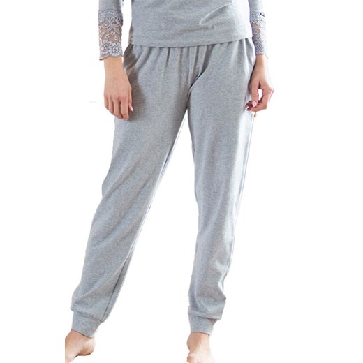 Ciepłe spodnie domowe jasnoszare Hot Touch LHE 729 1, Kolor jasnoszary, Rozmiar S, Key ze sklepu Primodo w kategorii Piżamy damskie - zdjęcie 185525909