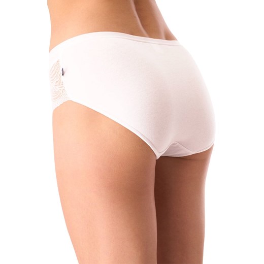 2-pack figi midi bikini z koronką białe LPC 112, Kolor biały, Rozmiar S, Key ze sklepu Primodo w kategorii Majtki damskie - zdjęcie 185525926