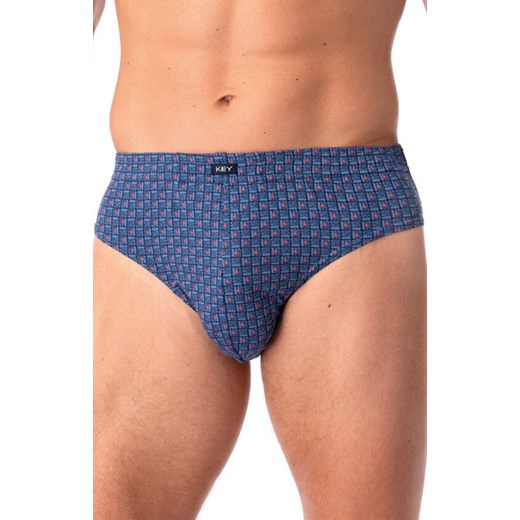 2-pack bawełniane slipy męskie MPC 945, Kolor turkusowy-wzór, Rozmiar M, Key ze sklepu Primodo w kategorii Majtki męskie - zdjęcie 185525975